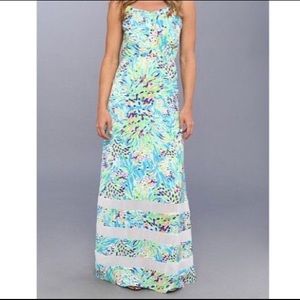 Lilly Pulitzer Deanna Maxi Dress in Sea Soiree